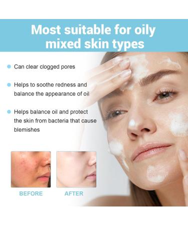 Deep Cleansing Facial Foam - Oil Control Pore Refining & Skin Tightening - Unclog Pores & Brighten Skin(2PCS) - Buy Online on GoSupps.com