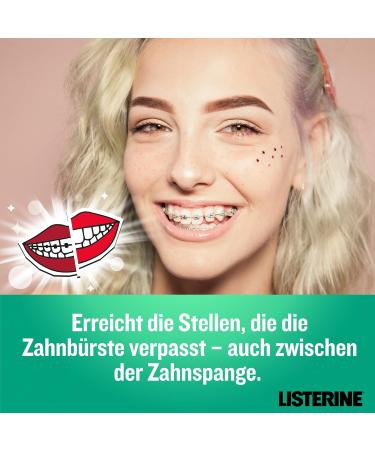 Buy Listerine Clean & Fresh 500 ml - Antibacterial Alcohol-Free Mouthwash with Essential Oils for Daily Dental Care | Ideal for Braces & Oral Hygiene - Buy Online on GoSupps.com
