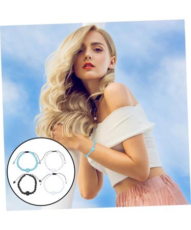 HAPINARY 4pcs Anti Motion Sickness Bracelet Seasickness Wristband - Turquoise Handmade Jewelry for Travel Nausea Relief - Buy Online on GoSupps.com