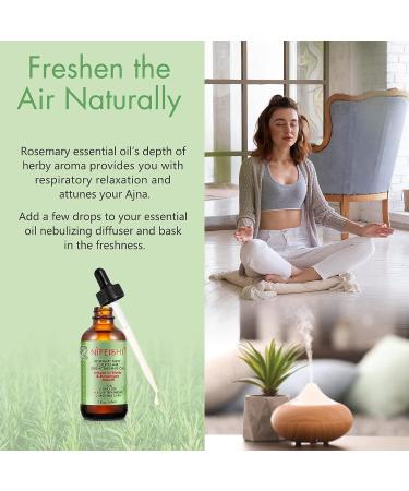 LTYYWBFB Rosemary Essential Oil (2 fl oz) for Hair Growth & Skin Care - Natural Organic Serum for Fuller, Healthier Hair - Buy Online on GoSupps.com