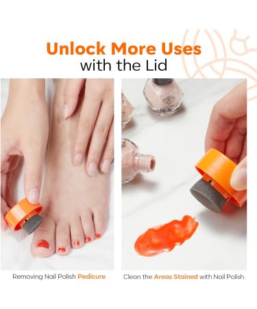  Modelones Modelones Nail Polish Remover Acetone Free and No Drying with Sponge Lid with Jojoba Oil for Removing Nail Polish (80ml) - Buy Online on GoSupps.com