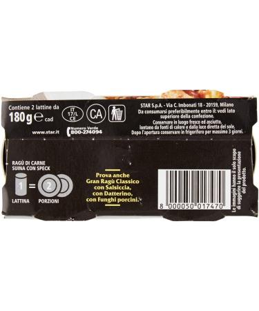 8x Il mio Gran ragu Star speck tomato sauce 2x 180g sauce with bacon tomato soup - Buy Online on GoSupps.com
