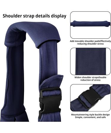Cuby Adjustable Dog & Cat Sling Pet Carrier - Dark Blue | Travel Pet Bag with Foot Cushion & Adjustable Strap - Buy Online on GoSupps.com