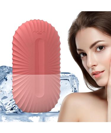 Buy Eis Facial Scooter - Reusable Cooling Silicone Ice Cube Roller for Skin Care | Durable Ice Form Contour & Pink Shell Design - Buy Online on GoSupps.com