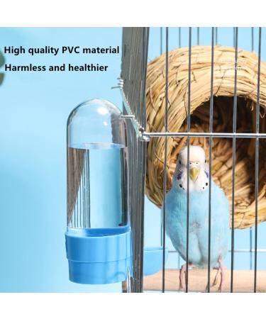 Automatic Bird Water & Feed Dispenser - Parrot Potion for Ornamental Birds (2 Pieces White) | International Shipping Available - Buy Online on GoSupps.com