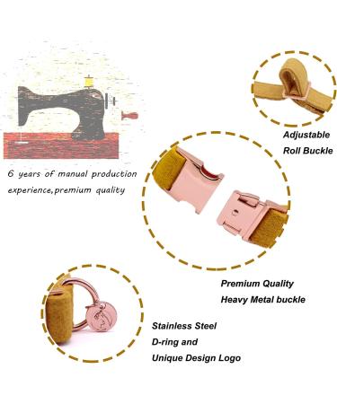 Dogwong Yellow Dog Collar with Removable Fly | Adjustable & Comfortable Collar for Small to X-Large Dogs | Perfect Gift for Dog Lovers - Buy Online on GoSupps.com