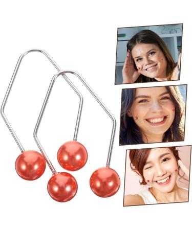 SKISUNO 1 Pair Dimple Trainer Facial Tools Face Dimples Maker Face Exerciser Tool Dimples Trainer Face Dimples Exerciser Facial Dimples Maker Dimples Maker for Face Cheeks Dimples Clip 4.30X2.50X0.80CM Red - Buy Online on GoSupps.com