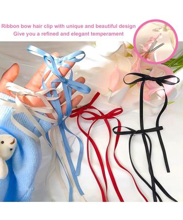 Fhioevt 10-Piece Silk Satin Hair Loop Clips for Women - Stylish Hairpins in 5 Colors for Elegant Hair Decoration - Buy Online on GoSupps.com