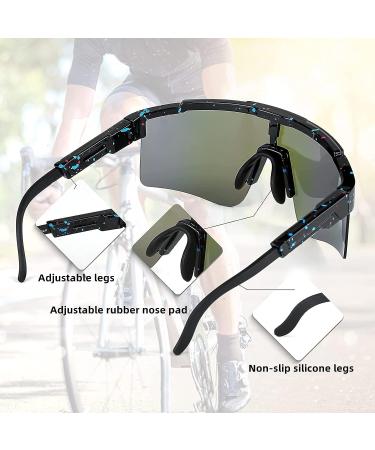 VisBeaut Cycling Glasses - Sports Sunglasses for Men and Women - Blue - Buy Online on GoSupps.com