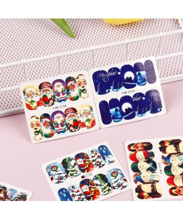 Self-Adhesive DIY Christmas Snowflakes Nail Art Stickers Xmas Sticker Fingernail Decals Nail Accessories(YZW-2134) - Buy Online on GoSupps.com