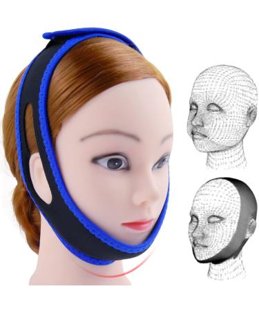 Black Adjustable Breathable Stop Snoring Head Band Chin Strap Anti Snoring Solution Anti Snore Device