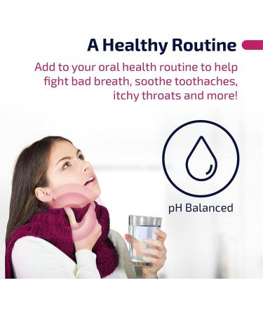 Gargle Water Pedia Salt Rinse Mouthwash 12 fl Oz - Natural Remedy for Children's Irritated Throat | Alcohol-Free & Drug-Free Soothing Formula - Buy Online on GoSupps.com