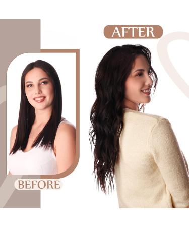 Hair Extensions Invisible Wire Hair Extensions 1 Piece Fish Line Human Hair Extension With Clip Brazilian Straight Natural Remy Hair Clip In Hairpiece For Women Hair Pieces(20 INCHES) 20 INCHES Color 1B - Buy Online on GoSupps.com