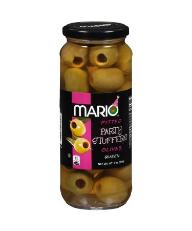 Mario Camacho Foods Pitted Queen Party Colossal Olives, 9 Ounce