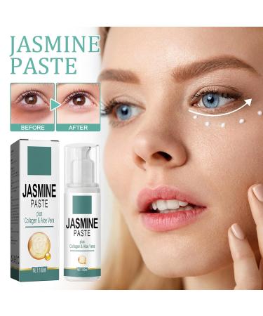 Jasmine Ointment Eye Cream - 100ml Collagen & Aloe Vera for Dark Circles Puffiness & Wrinkles (2 Pieces) - Buy Online on GoSupps.com