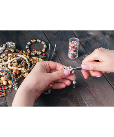 Paxcoo 1200Pcs Jump Rings & Lobster Clasps Kit with Pliers - Silver and Gold Jewelry Findings Set - Buy Online on GoSupps.com