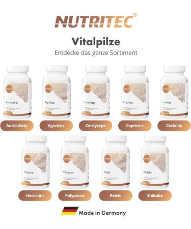 Nutritec Cordyceps Vital Mushroom 120 Capsules - High Dose Food Supplement with Acerola Extract | Boost Energy & Immunity - Buy Online on GoSupps.com