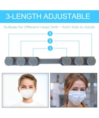 12PCS Silicone Mask Strap Extender for Face Masks - Adjustable Ear Saver & Ear Protector Hook (4 Colors) - Buy Online on GoSupps.com