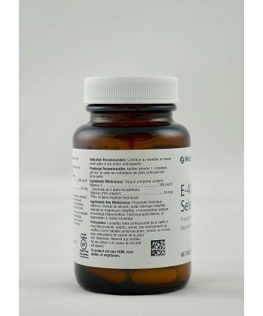 Metagenics E-400 Selenium Antioxidant Supplement - 60 Tablets - Buy Online on GoSupps.com