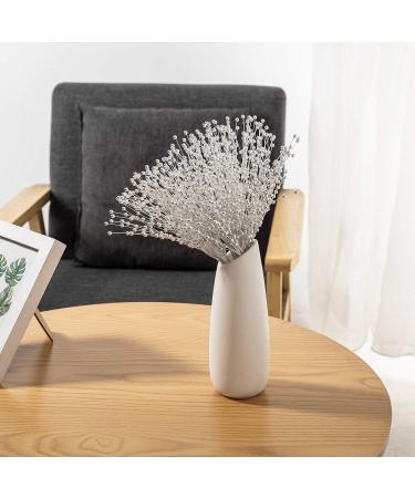 60-Piece Silver Pearl Stick Stems Bouquets for Wedding Party Decoration - Buy Online on GoSupps.com