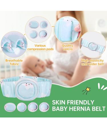 Buy Newborn Umbilical Hernia Belt | Adjustable Baby Belly Button Support Band with 4 Hernia Packs | International Shipping - Buy Online on GoSupps.com