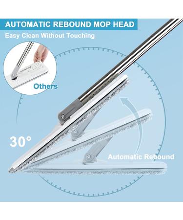 BOSHENG Hands-Free Flat Floor Mop and Bucket Set | 3 Microfiber Pads | All Floor Types | Home Cleaning System - Buy Online on GoSupps.com