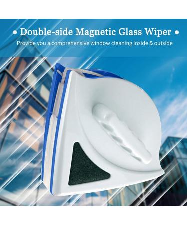 Double-side Magnetic Glass Wiper Window Cleaner Surface Cleaning Brush Triangle Cleaning Tools for High House Glass Windows Thickness 3-8mm - Buy Online on GoSupps.com