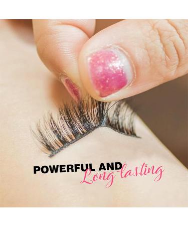 FEXPDL Eyelash Glue Clear Eye Lash Glue Strong Clear Waterproof False Eyelash Glue Strong Hold Latex Free Lash Glue for Sensitive Eyes Waterproof Lash Adhesive 5ml 0.18oz - Buy Online on GoSupps.com