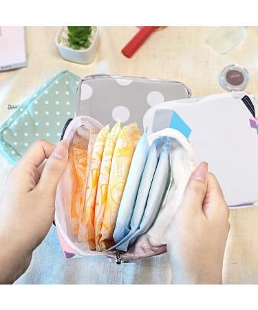 4pcs Period Storage Bags for Teen Girls | Sanitary Napkin Portable Pouches - Buy Online on GoSupps.com