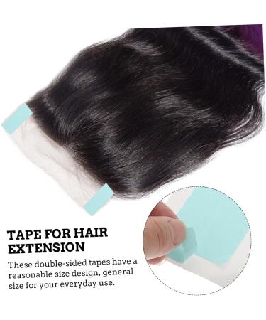 DOITOOL 5 Sheets Double-sided Tape Hair Extension Holder Wig Tape for Hair Double Sides Tape Invisible Tape Double Side Tape Waterproof Tape Water Proof Adhesive Supplies 2X0.5X0.1CM Blue - Buy Online on GoSupps.com