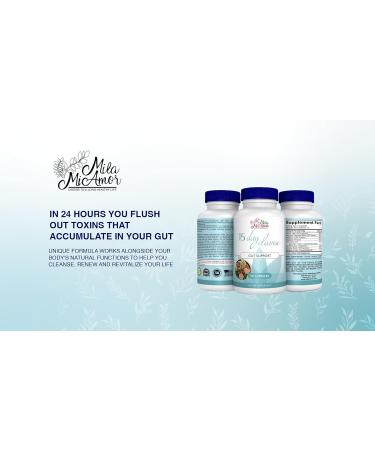 Milamiamor 15 Day Cleanse - Advanced Gut & Colon Detox for Men & Women - Non-GMO Made in USA - 30 Capsules - Buy Online on GoSupps.com