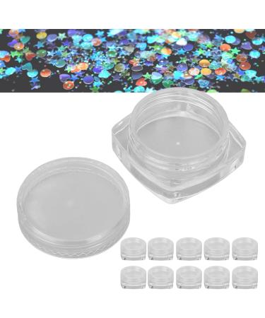 Entatial Nail Powder Container - Clear Glass Nail Art Storage for DIY Cosmetics - Buy Online on GoSupps.com