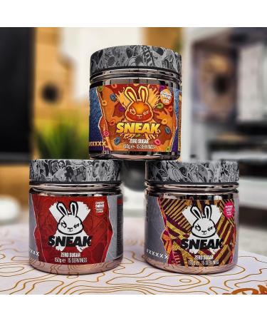 SNEAK Raspberry Lemonade Edition Energy Drink | In-Game Focus Boost Zero Sugar Vegan | 15 Servings 150g - Buy Online on GoSupps.com