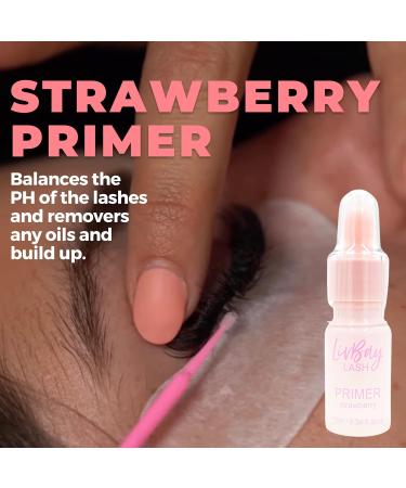 LivBay Lash False Eyelash Primer PH Balanced Scented in Banana Strawberry Grape & Rose Enhance Lash Retention & Bonding 10ml International Shipping Available - Buy Online on GoSupps.com