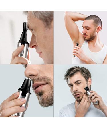 4 in 1 Multifunctional Trimmer - USB Rechargeable Ear Nose & Eyebrow Hair Trimmer | Perfect for Home Travel & Work Commuting - Buy Online on GoSupps.com