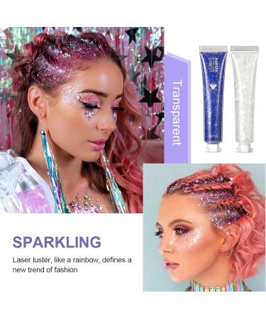 Petansy Body Glitter Gel - 6 Mermaid Scale Colors for Face, Hair, Nails - Christmas Festival Makeup - Buy Online on GoSupps.com