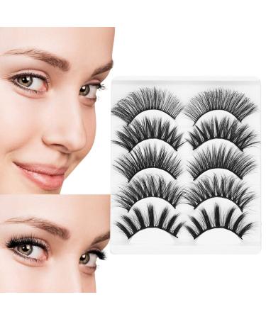 10 Pairs 6D False Eyelashes - Professional Long Thick Black Fiber Lashes | International Shipping - Buy Online on GoSupps.com