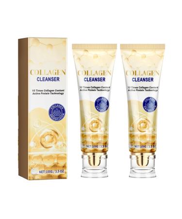 FFEEJ Moisturizing Anti-Aging Facial Cleanser - Hydrating Firming Face Wash For Wrinkle Reduction & Eye Area Care