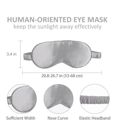 22 Momme 100% Pure Mulberry Silk Grey Sleep Cap for Women - Double Layer Hair Bonnet for Sleeping - Buy Online on GoSupps.com