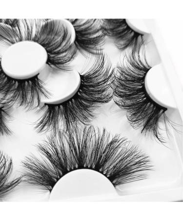 Ochilima 25mm Handmade 8D False Eyelashes - Long Soft Stripes 7 Pairs for Daring Makeup - Buy Online on GoSupps.com