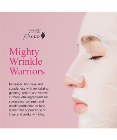 100% PURE Collagen Boost Sheet Mask - Hydrating Anti-Wrinkle Soothing Skincare with Vitamin C & Hyaluronic Acid - Sustainably Made (1 PC - Buy Online on GoSupps.com
