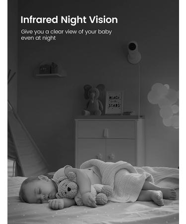 2K Baby Monitor with Camera, Night Vision, Two Way Audio | WiFi Control, Alexa Compatible, SD&Cloud Storage - GNCC C1Pro C1Pro-2K - Buy Online on GoSupps.com