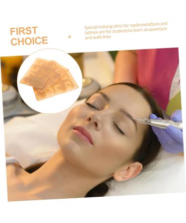 Beatifufu Brow Practice Skin 3pcs Silicone Professional Eyebrow Makeup Permanent Brow Practice Beginner Supplies Fake - Buy Online on GoSupps.com