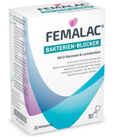 FEMALAC Bacteria Blocker - Cystitis Prevention & Supportive Treatment | 10 Powder Packs for Women - International Shipping - Buy Online on GoSupps.com
