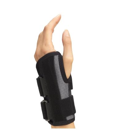 Champion Wrist Splint Universal Fit Maximum Support Airmesh Fabric Black Large (Left Hand)