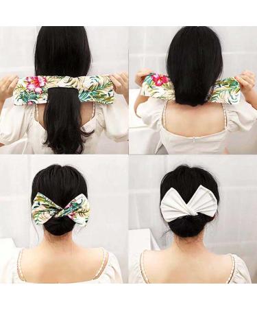 6-Piece Fragrance Bun Maker Set | Flexible Reusable Magic Donut Holder & Silk Satin Scarf for Women - Buy Online on GoSupps.com