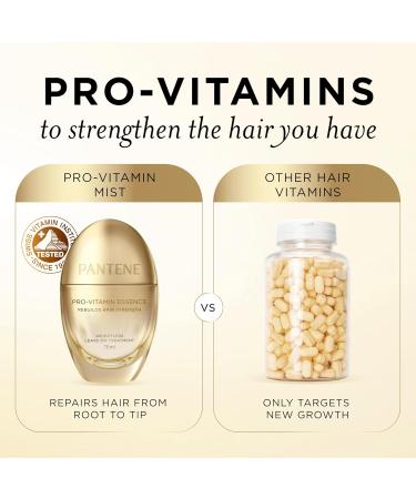 Pantene Pro-Vitamin Essence Daily Repair Mist for Damaged Hair | Strengthens & Reduces Breakage | 2.5 fl oz - International Shipping Available - Buy Online on GoSupps.com