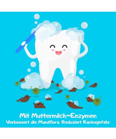Oral7 Kids Toothpaste - Enzymes from Breast Milk for Less Decay | Free Toothbrush | Tasty Tutti Frutti Flavor | Age 2+ - Buy Online on GoSupps.com