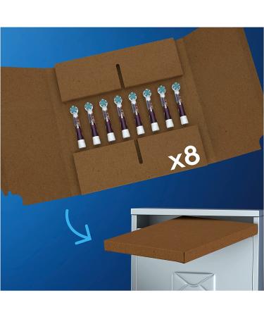 Oral-B Kids Toothbrush Heads - Ice Queen Design, Pack of 8 for Letterbox Delivery - Buy Online on GoSupps.com