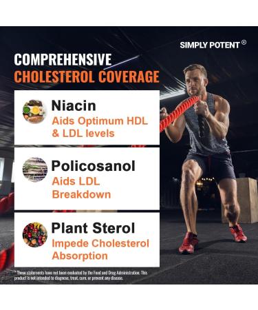 Cholesterol Lowering Supplement that works Supports Lower High Cholesterol Triglyceride LDL & Raise HDL Naturally Heart Healthy Natural Capsules with Garlic Plant Sterols Niacin Guggul 60 Ct - Buy Online on GoSupps.com